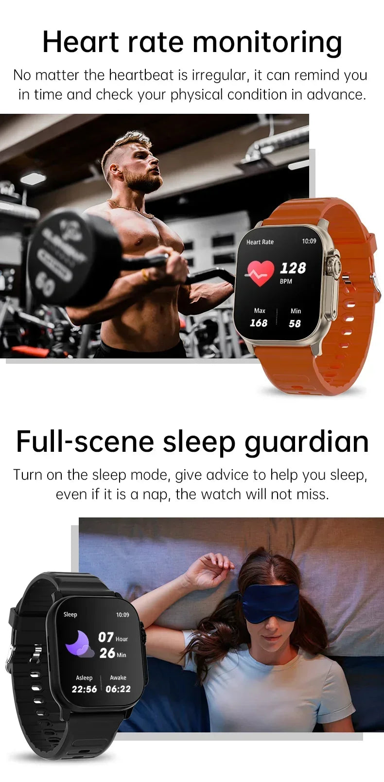 T10 Ultra Smart Watch NFC Bluetooth Call Heart Rate Waterproof 2.2 Inch Wireless Fitness Sport Watch Ultra Gen 2 IWO Watch Gift