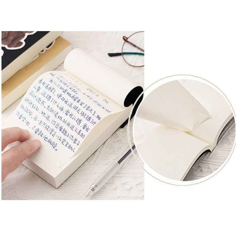 Kawaii 500 páginas caderno em branco para estudantes esboço grafite grosso caderno rasgável papelaria caderno de esboços papelaria coreana