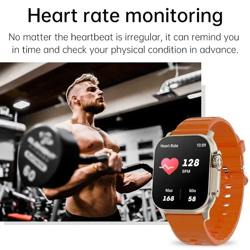 T10 Ultra Smart Watch NFC Bluetooth Call Heart Rate Waterproof 2.2 Inch Wireless Fitness Sport Watch Ultra Gen 2 IWO Watch Gift