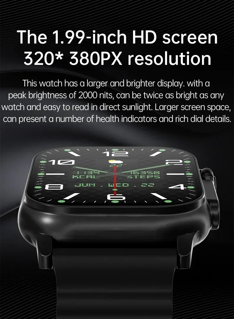 T10 Ultra Smart Watch NFC Bluetooth Call Heart Rate Waterproof 2.2 Inch Wireless Fitness Sport Watch Ultra Gen 2 IWO Watch Gift