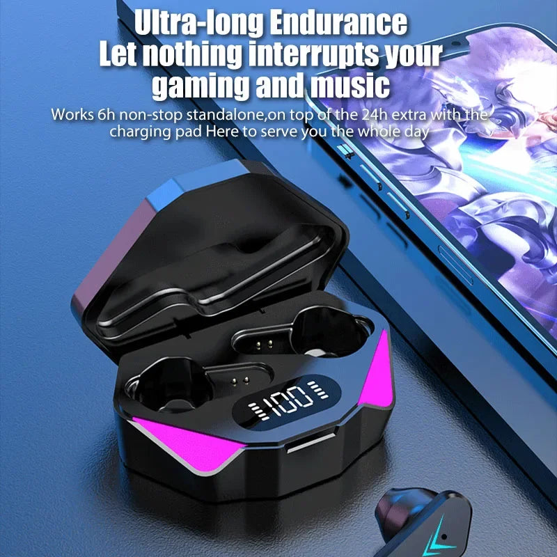 2024 NEW TWS Earphones Bluetooth Wireless Gamer Headphones 65ms Low Latency Earbuds fone Gamer Headset Gamer With Mic Handfree