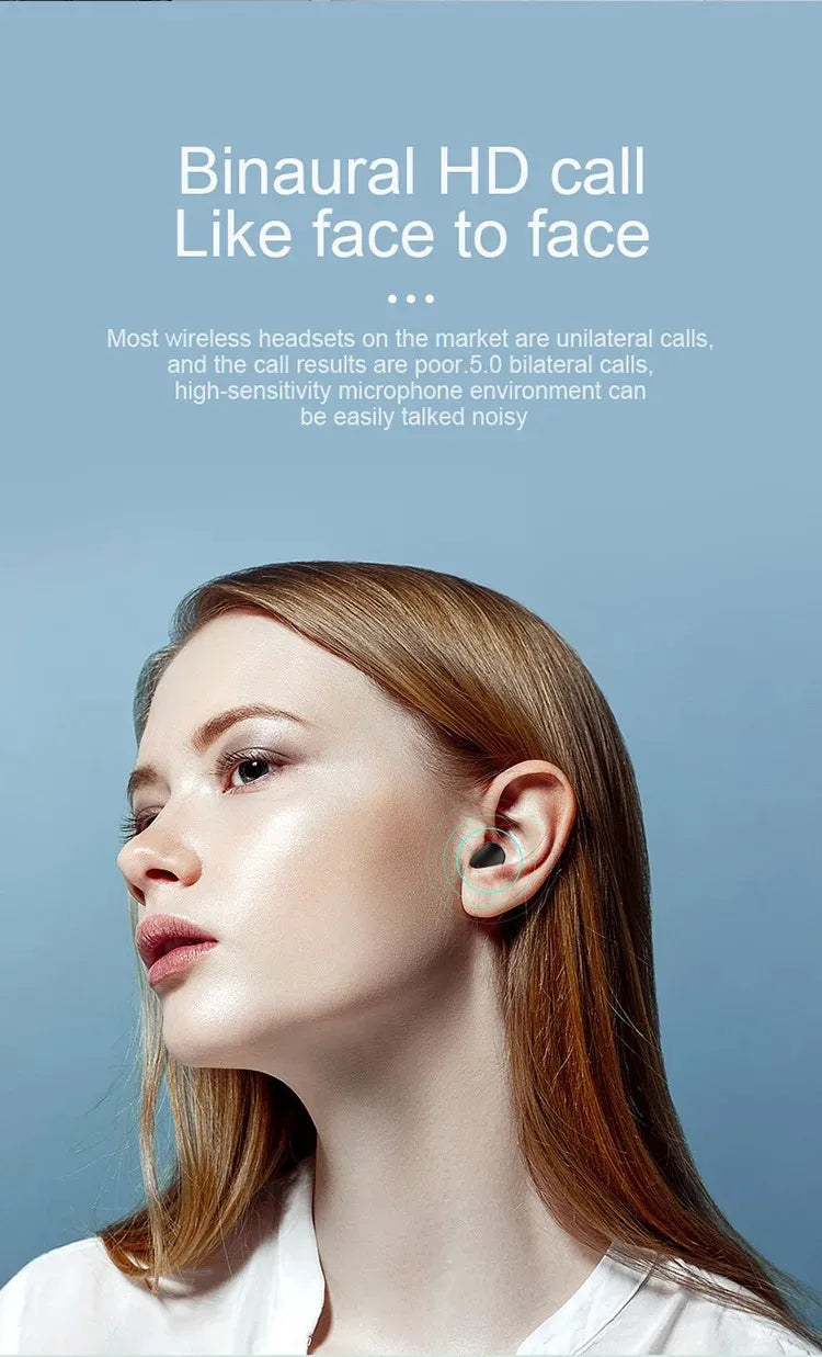 Original A6S TWS Wireless Bluetooth Headset Earphone Bluetooth Sport Inear Earbuds Headset with Mic for Xiaomi Iphone Lenovo