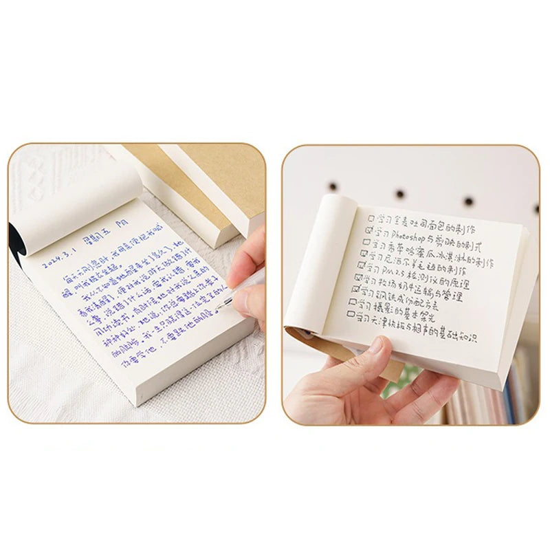 Kawaii 500 páginas caderno em branco para estudantes esboço grafite grosso caderno rasgável papelaria caderno de esboços papelaria coreana