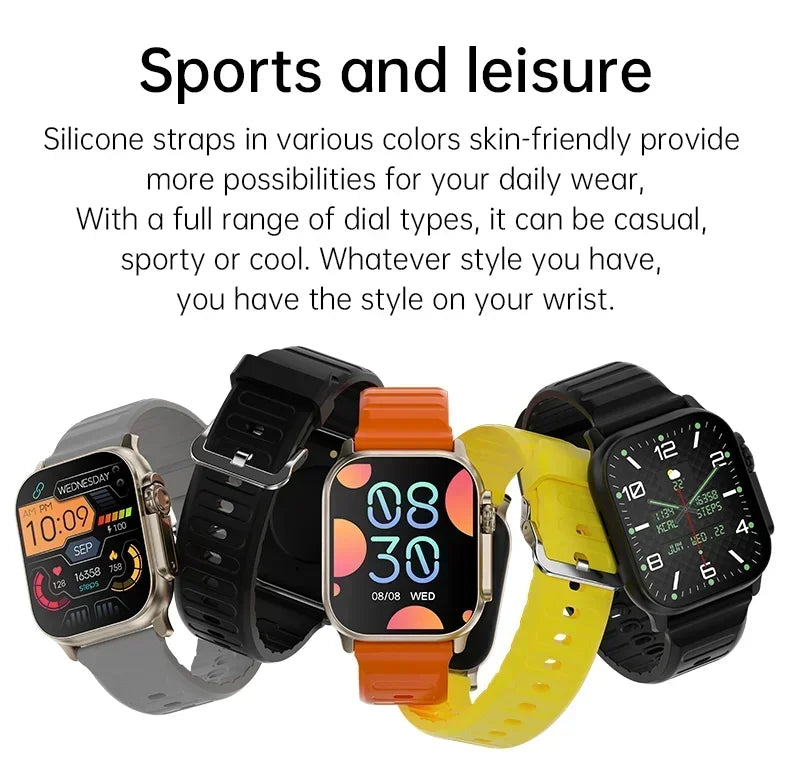 T10 Ultra Smart Watch NFC Bluetooth Call Heart Rate Waterproof 2.2 Inch Wireless Fitness Sport Watch Ultra Gen 2 IWO Watch Gift