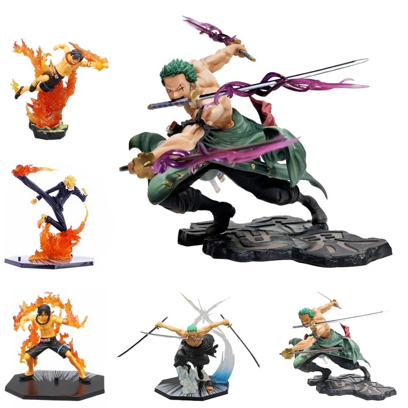 New One Piece Luffy Figure Roronoa Zoro Three-Blade Sa-Maximum Manga Anime Statue PVC Action Collection Model Toys For Children